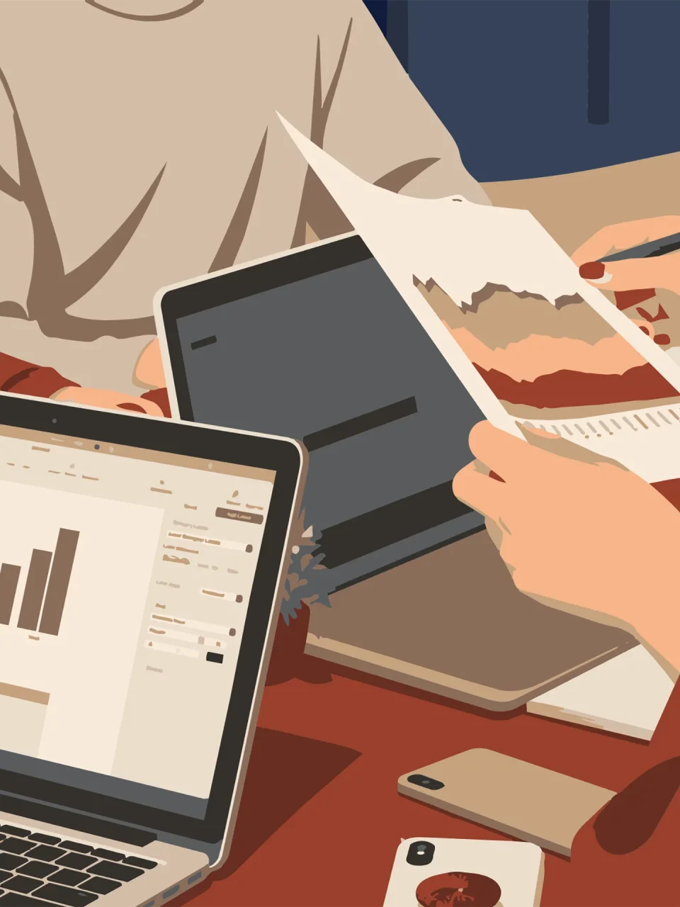 Team in riunione per pianificare strategie di marketing digitale, branding e sviluppo di progetti web.